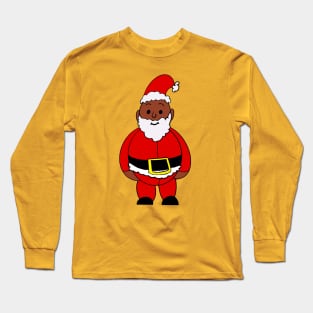 Black santa Long Sleeve T-Shirt